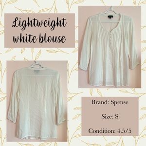 Lightweight white blouse
